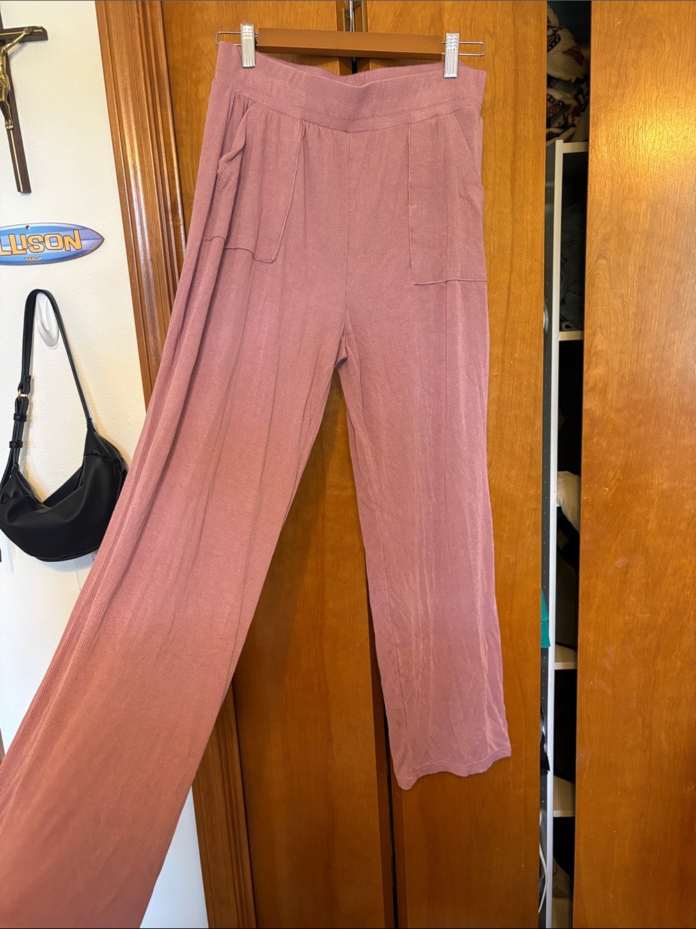 2 pairs wide Legs soft pants size medium